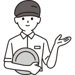 Family Restaurant Male Clerk Upper Body SVG Icon